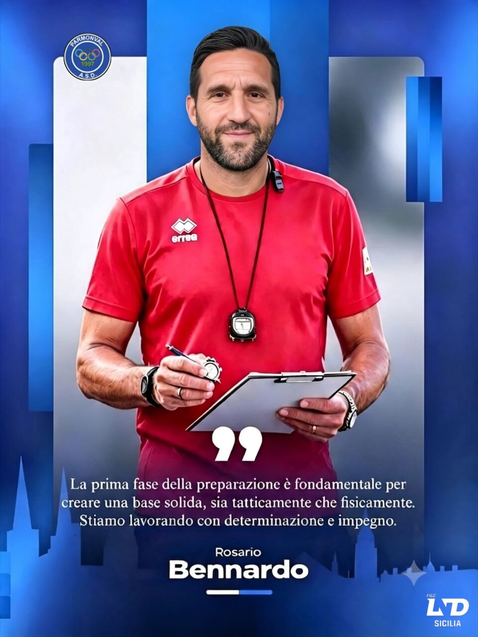 Mister Rosario Bennardo con le idee piuttosto chiare